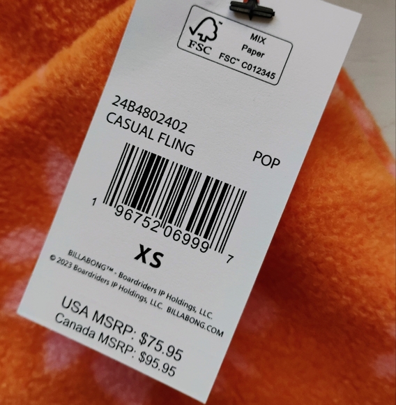 BILLABONG NEW Casual Fling Half Zip Pullover Fleece - Picture 10 of 14